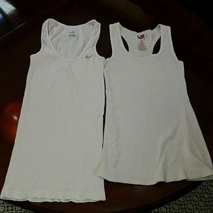 White Tanks. Nwot. Nike.